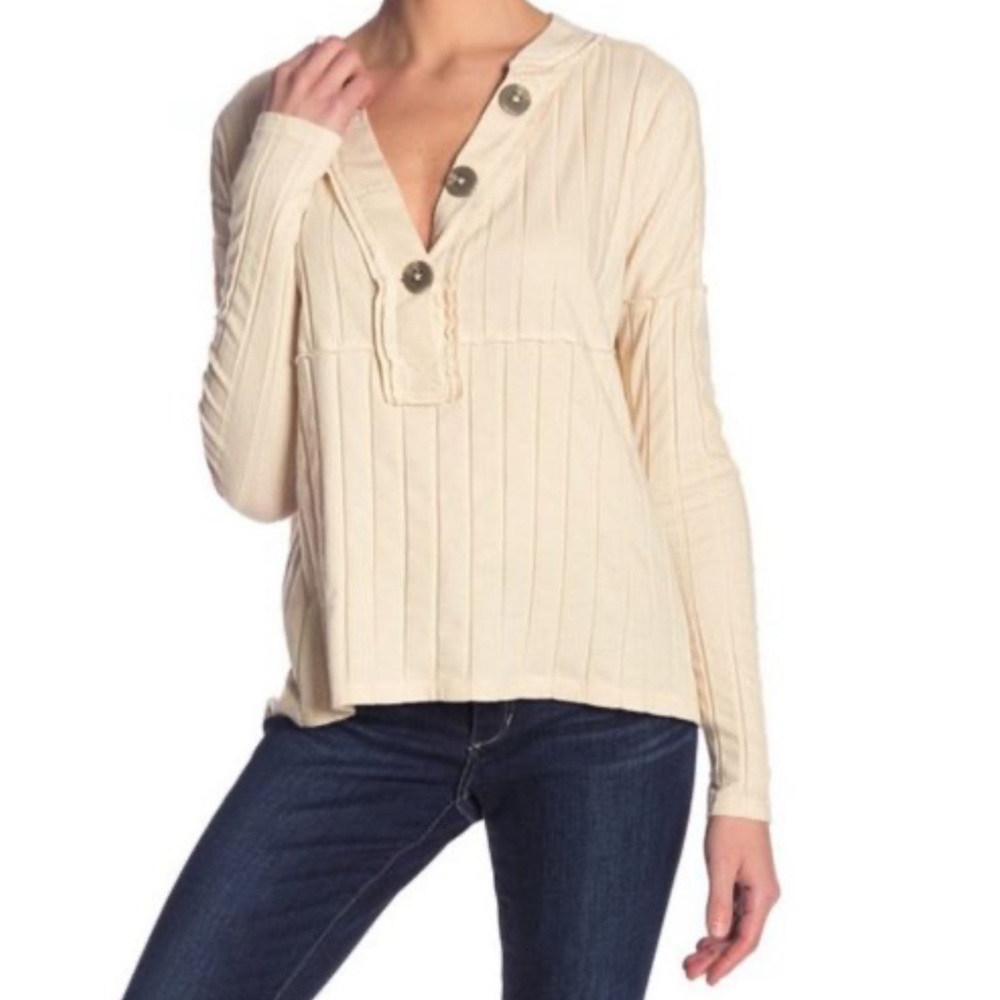 We The Free | The Mix Knit Sweater Top | Ivory | S